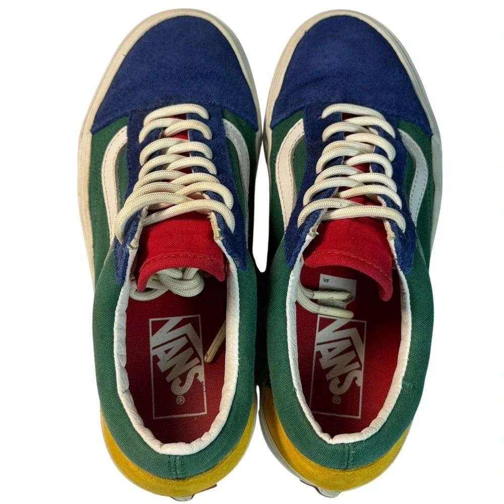 Vans Old Skool Yacht Club Colorblock Sneakers Unisex Men 5.5 Wmn 7 Canvas Suede